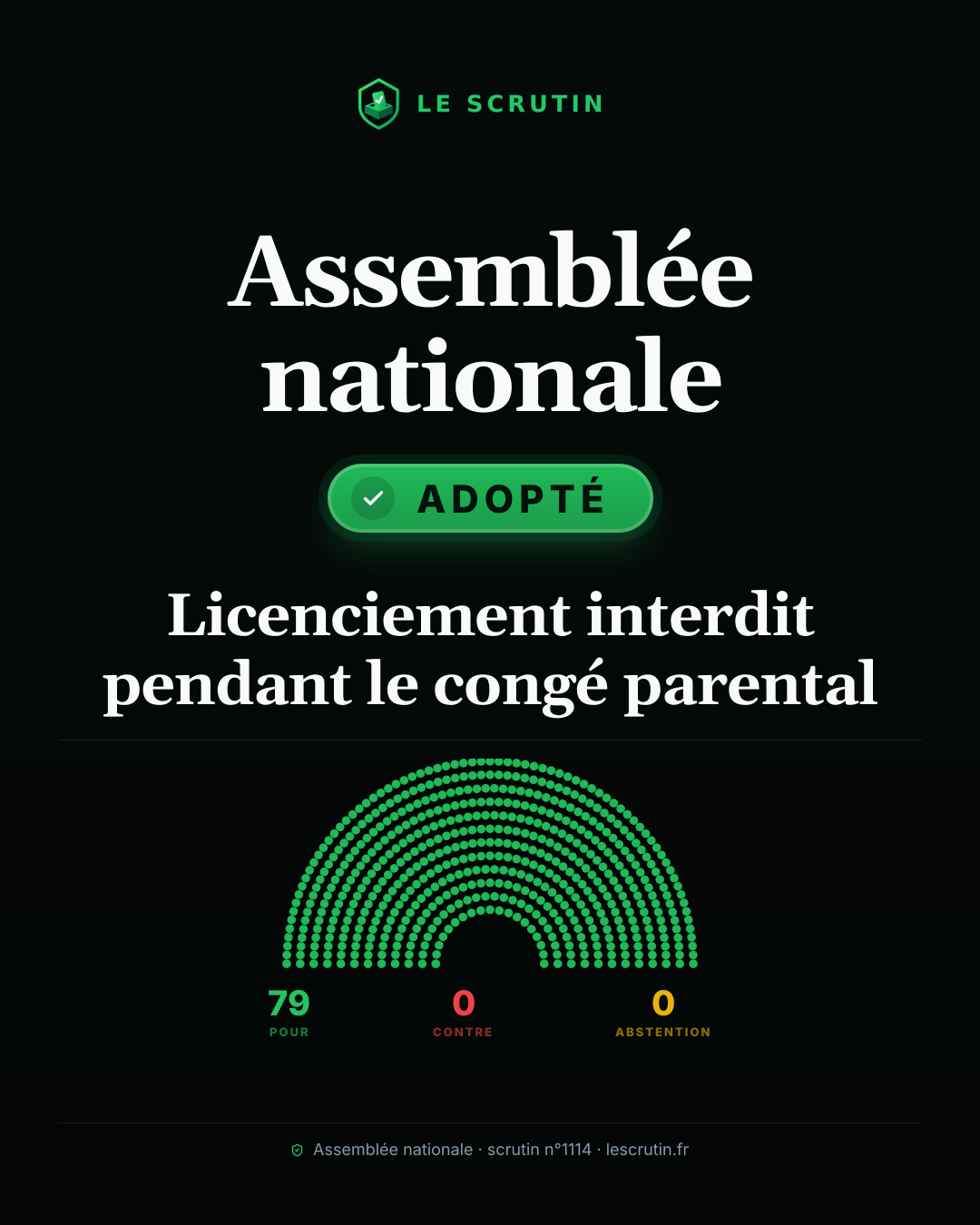 Visuel : Licenciement interdit pendant le congé parental
