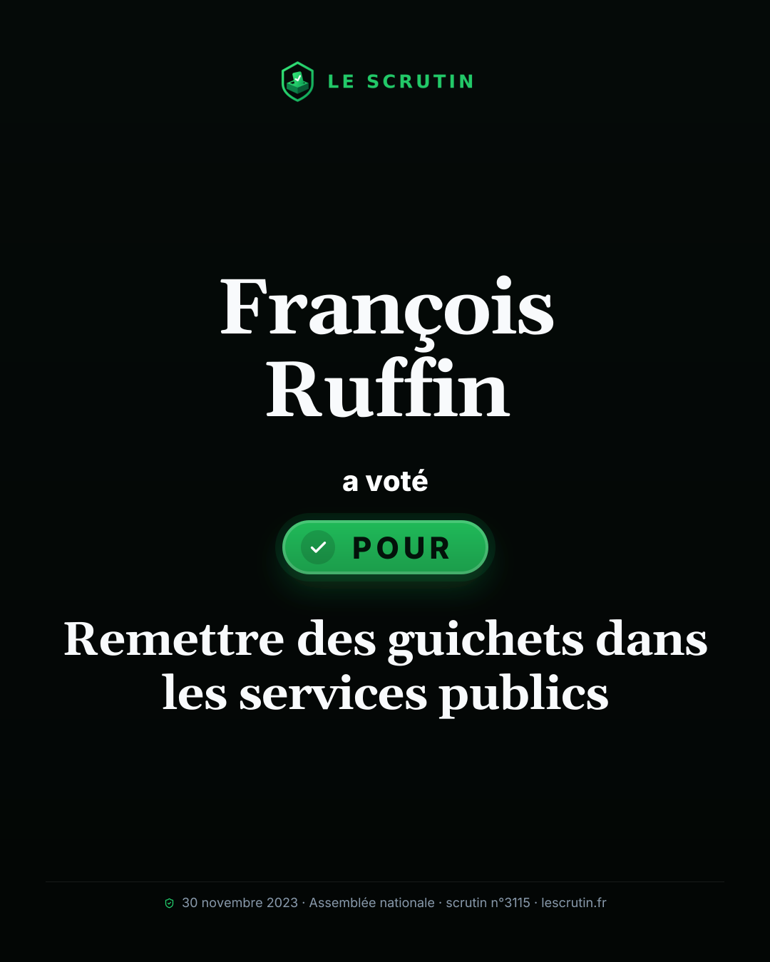 Visuel : Remettre des guichets dans les services publics