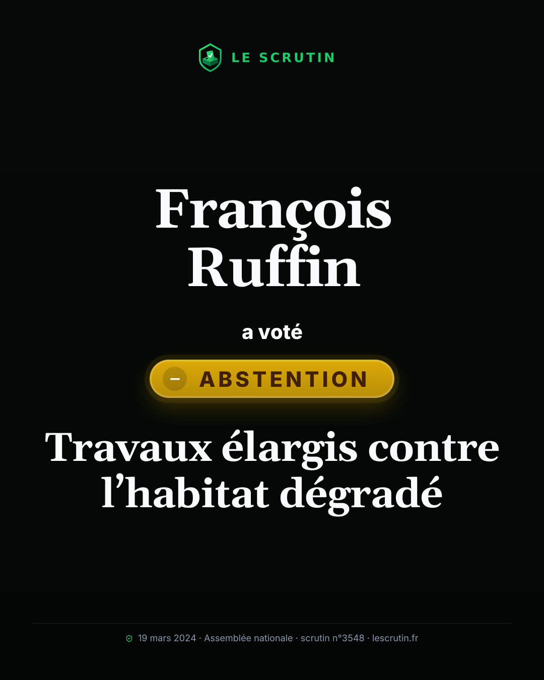 Visuel : Travaux élargis contre l’habitat dégradé