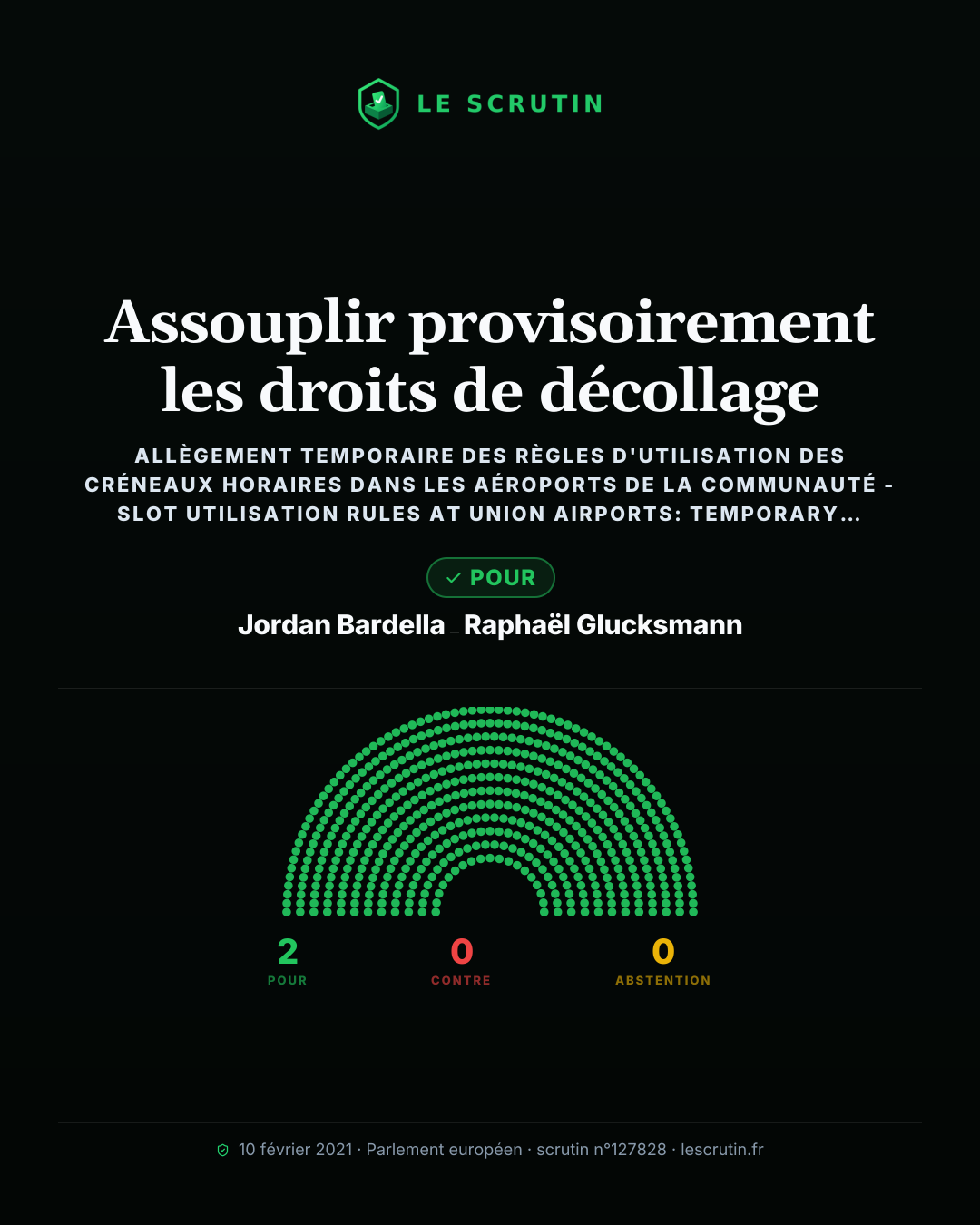 Visuel : Assouplir provisoirement les droits de décollage