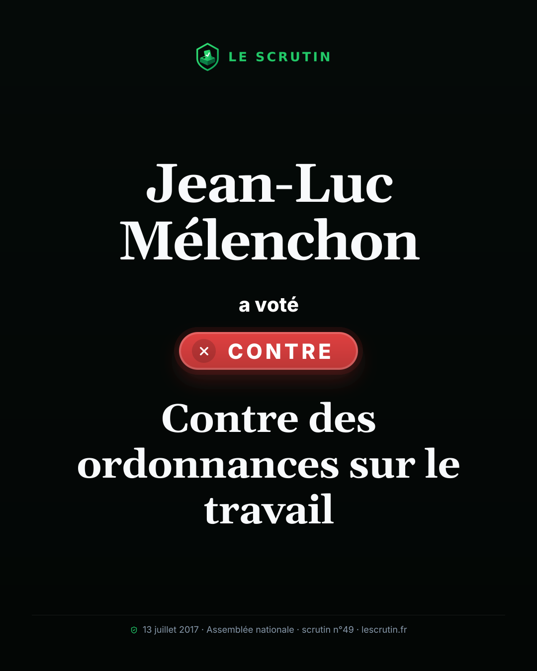 Visuel : Contre des ordonnances sur le travail