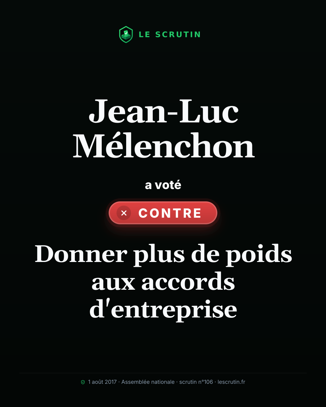 Visuel : Donner plus de poids aux accords d'entreprise