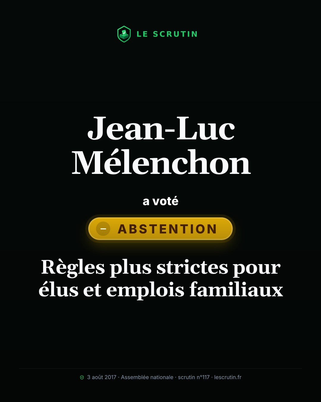 Visuel : Règles plus strictes pour élus et emplois familiaux