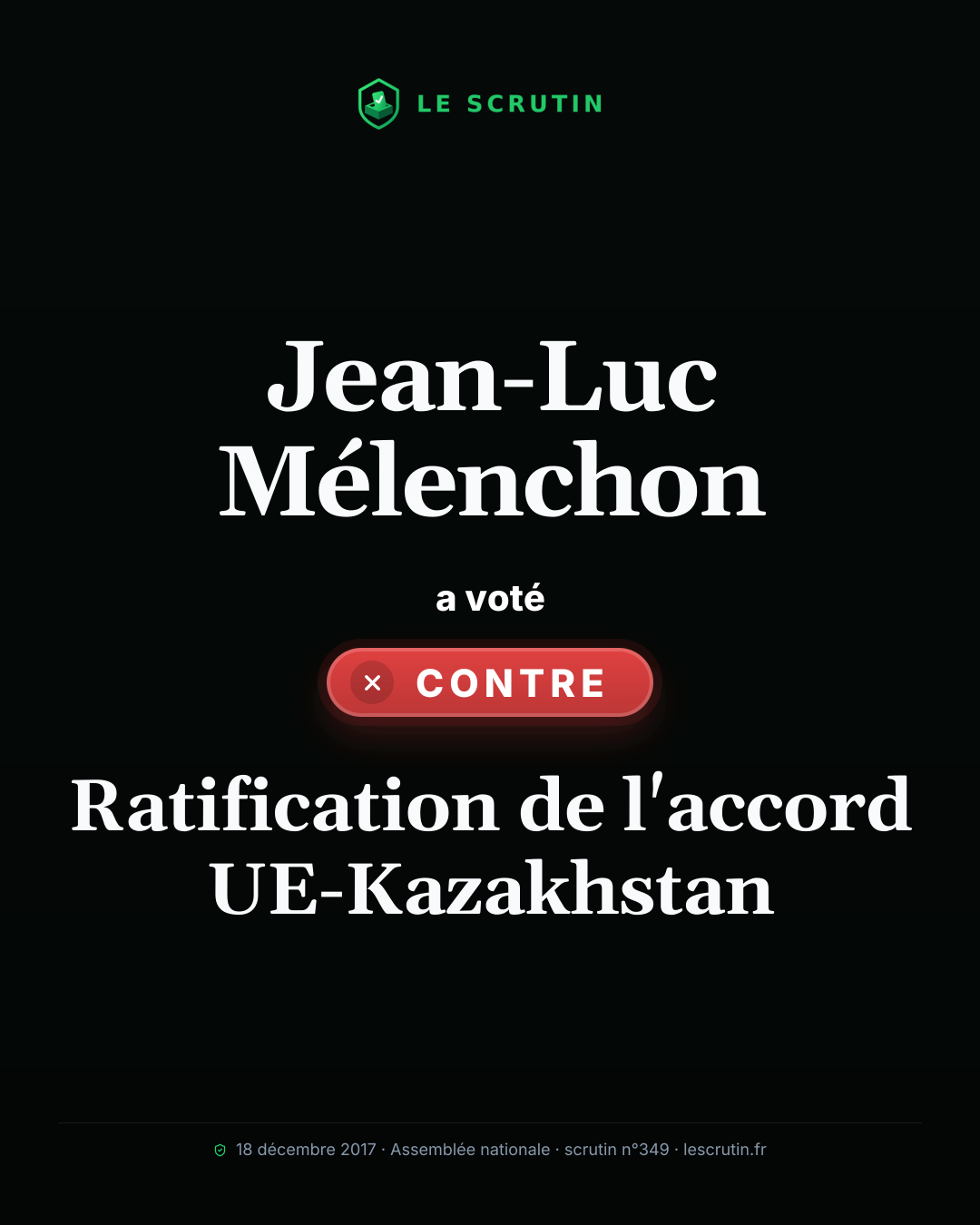 Visuel : Ratification de l'accord UE-Kazakhstan