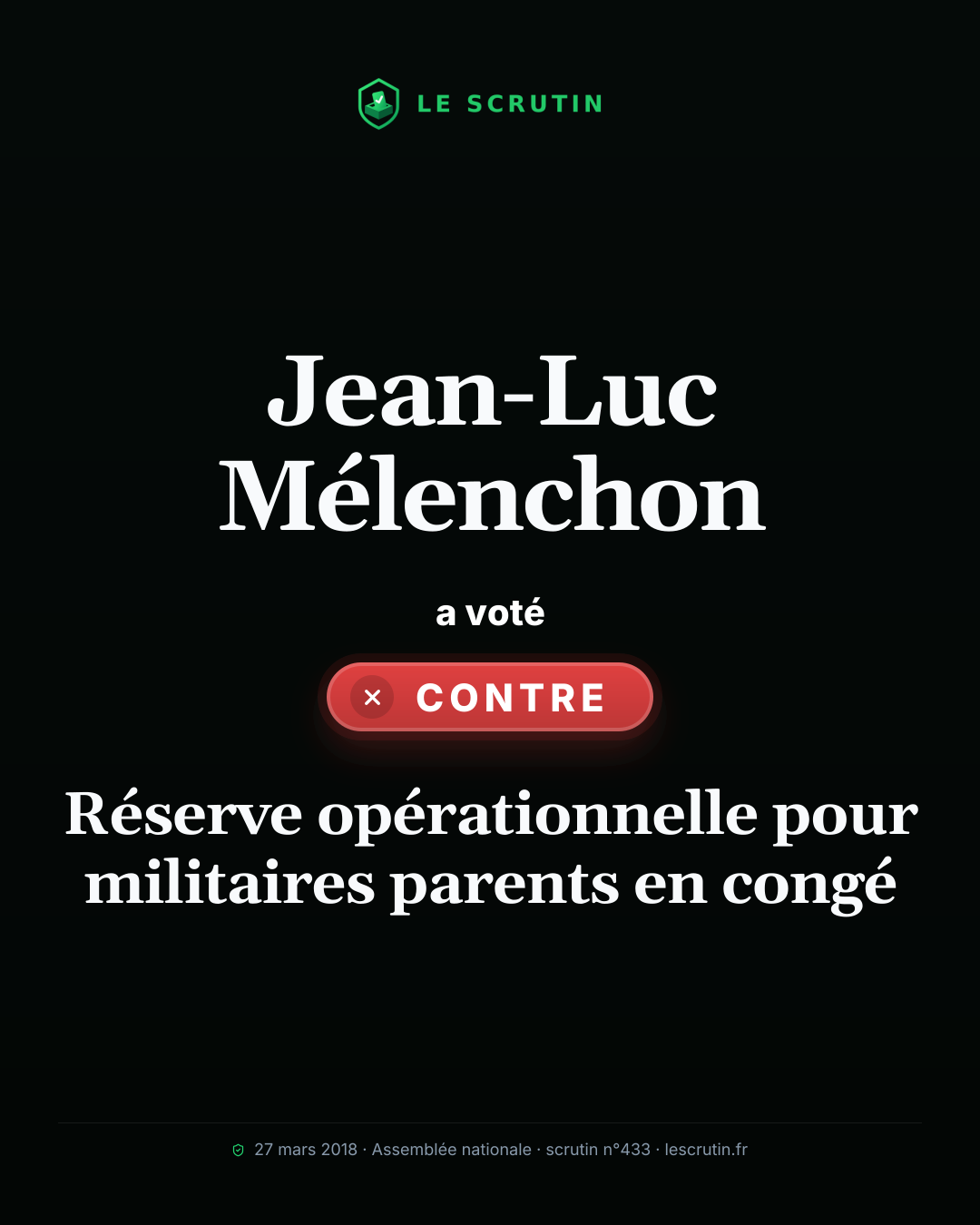 Visuel : Réserve ouverte à certains parents en congé
