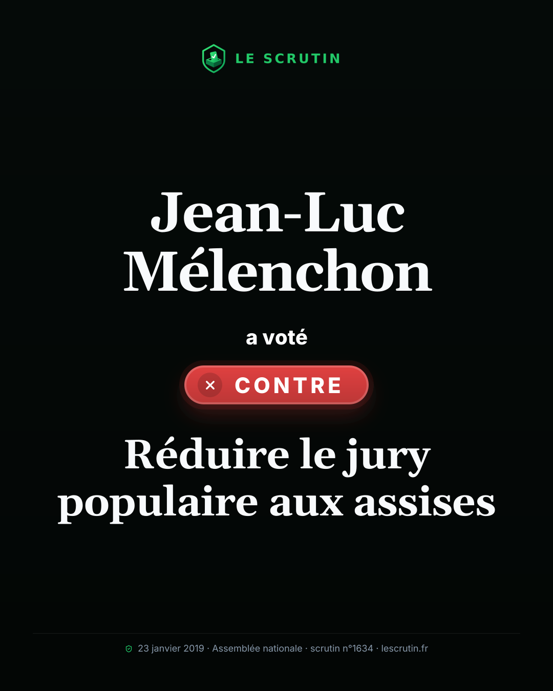 Visuel : Réduire le jury populaire aux assises