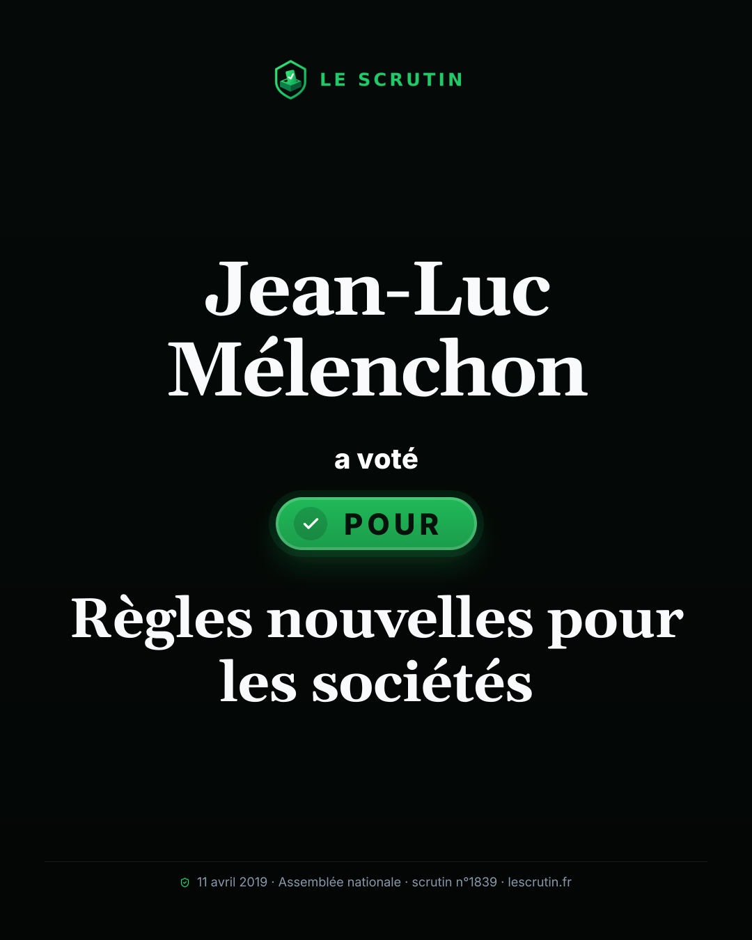 Visuel : Règles nouvelles pour les sociétés