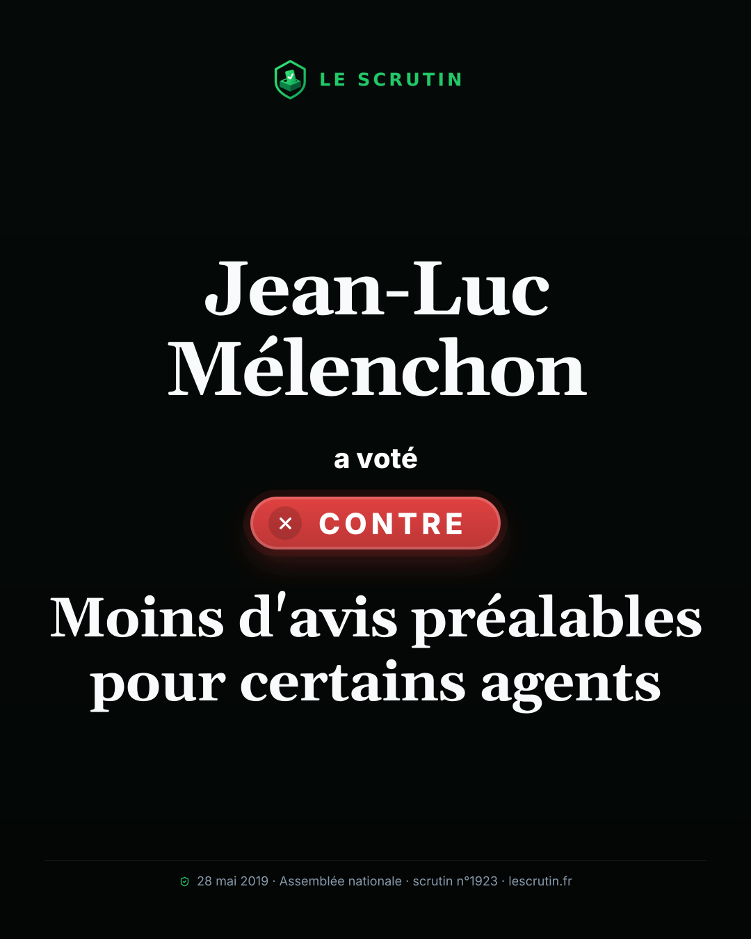 Visuel : Moins d'avis préalables pour certains agents