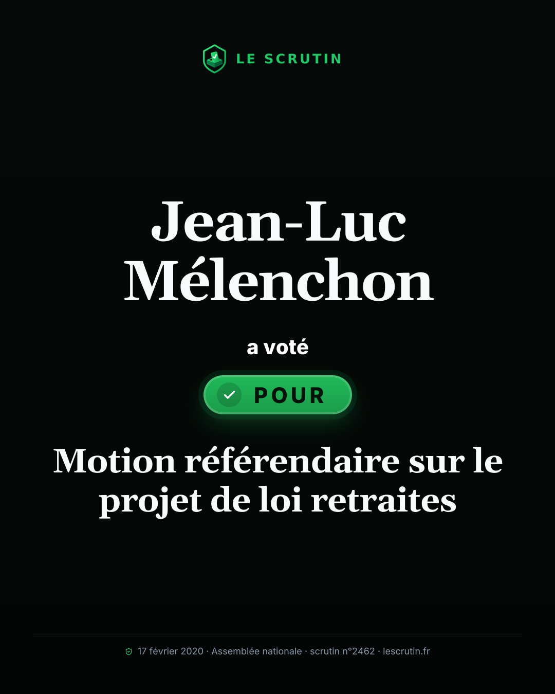 Visuel : Motion référendaire sur le projet de loi retraites