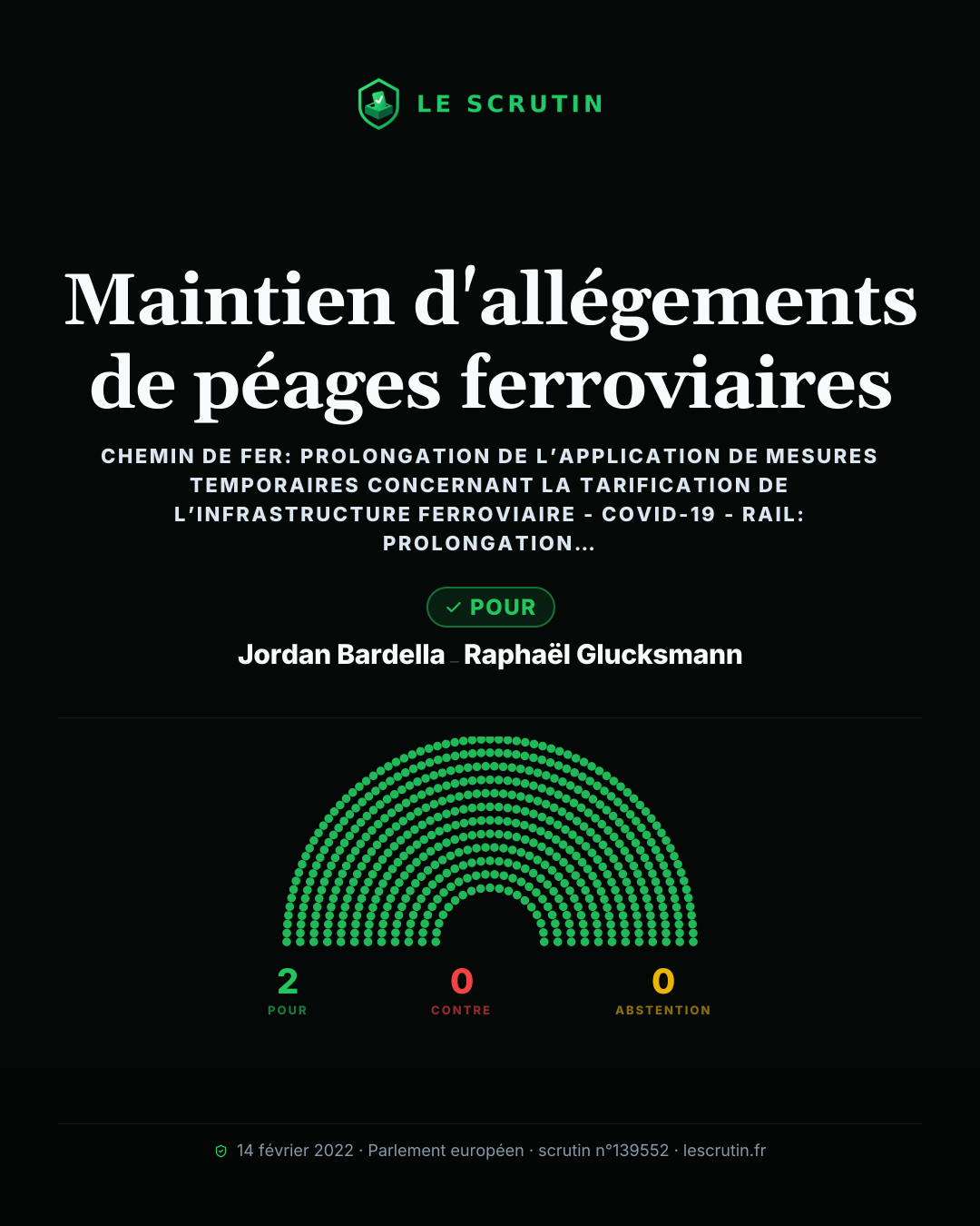 Visuel : Maintien d'allégements de péages ferroviaires