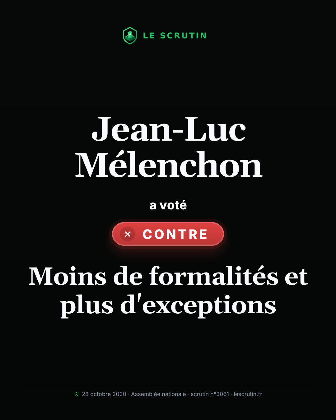 Visuel : Moins de formalités et plus d'exceptions