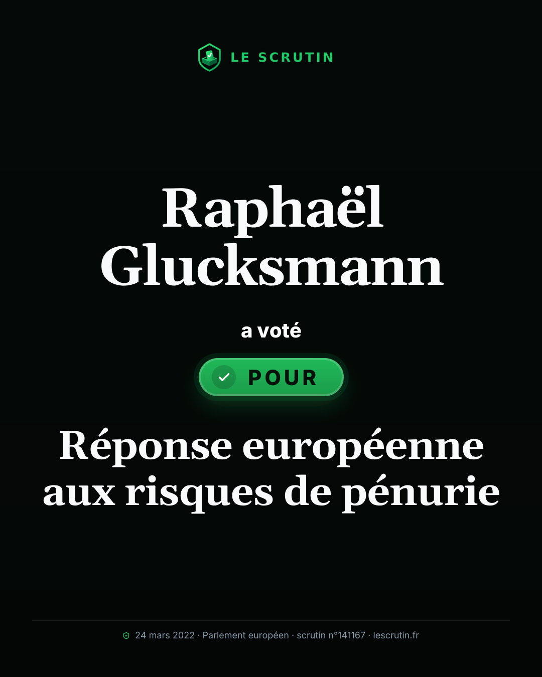 Visuel : Réponse européenne aux risques de pénurie