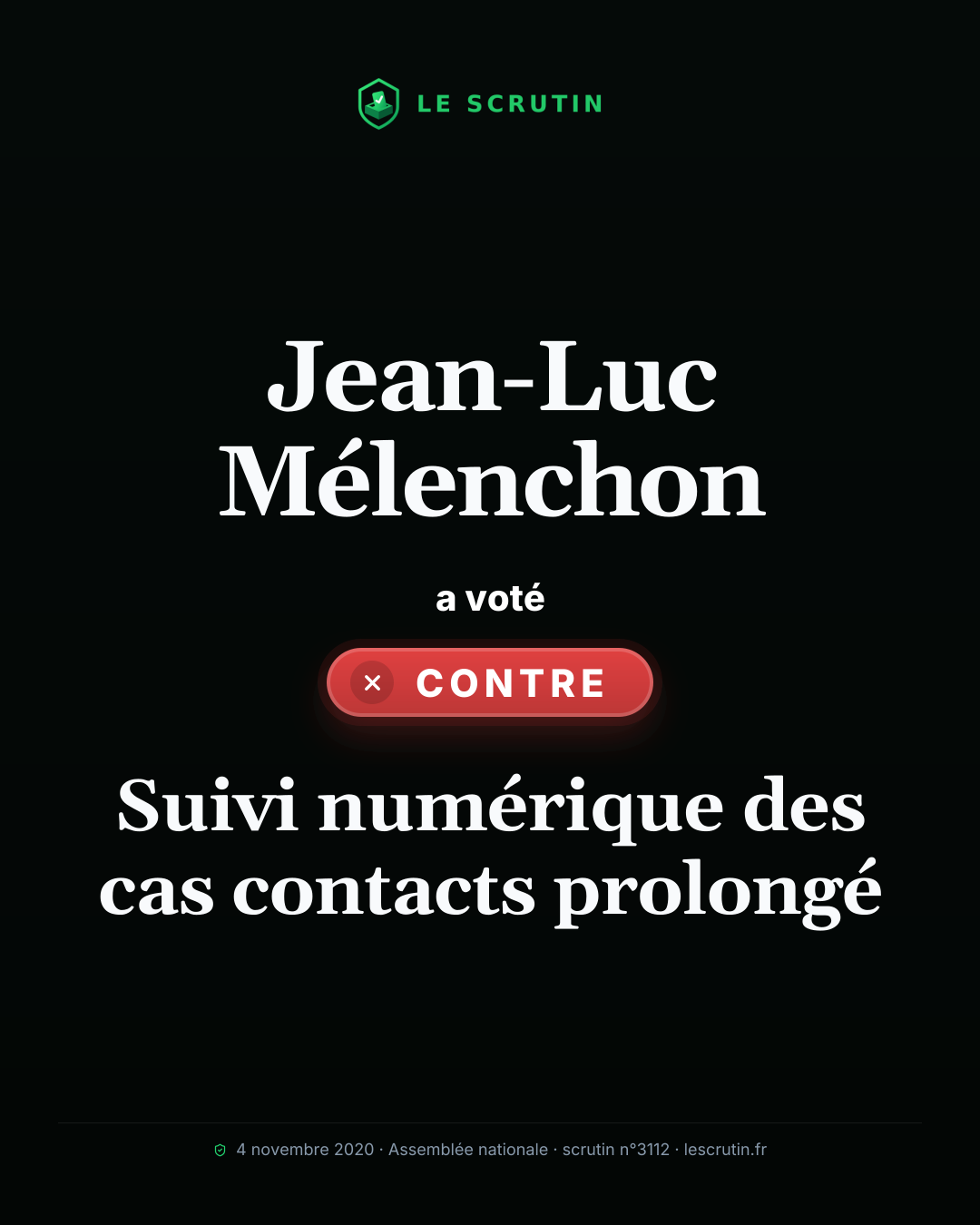 Visuel : Suivi numérique des cas contacts prolongé