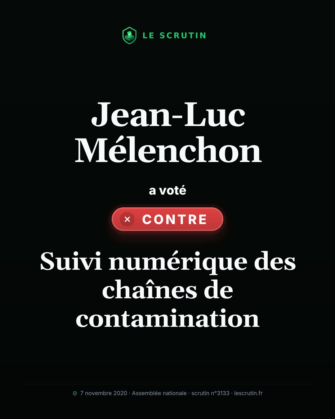 Visuel : Suivi numérique des chaînes de contamination