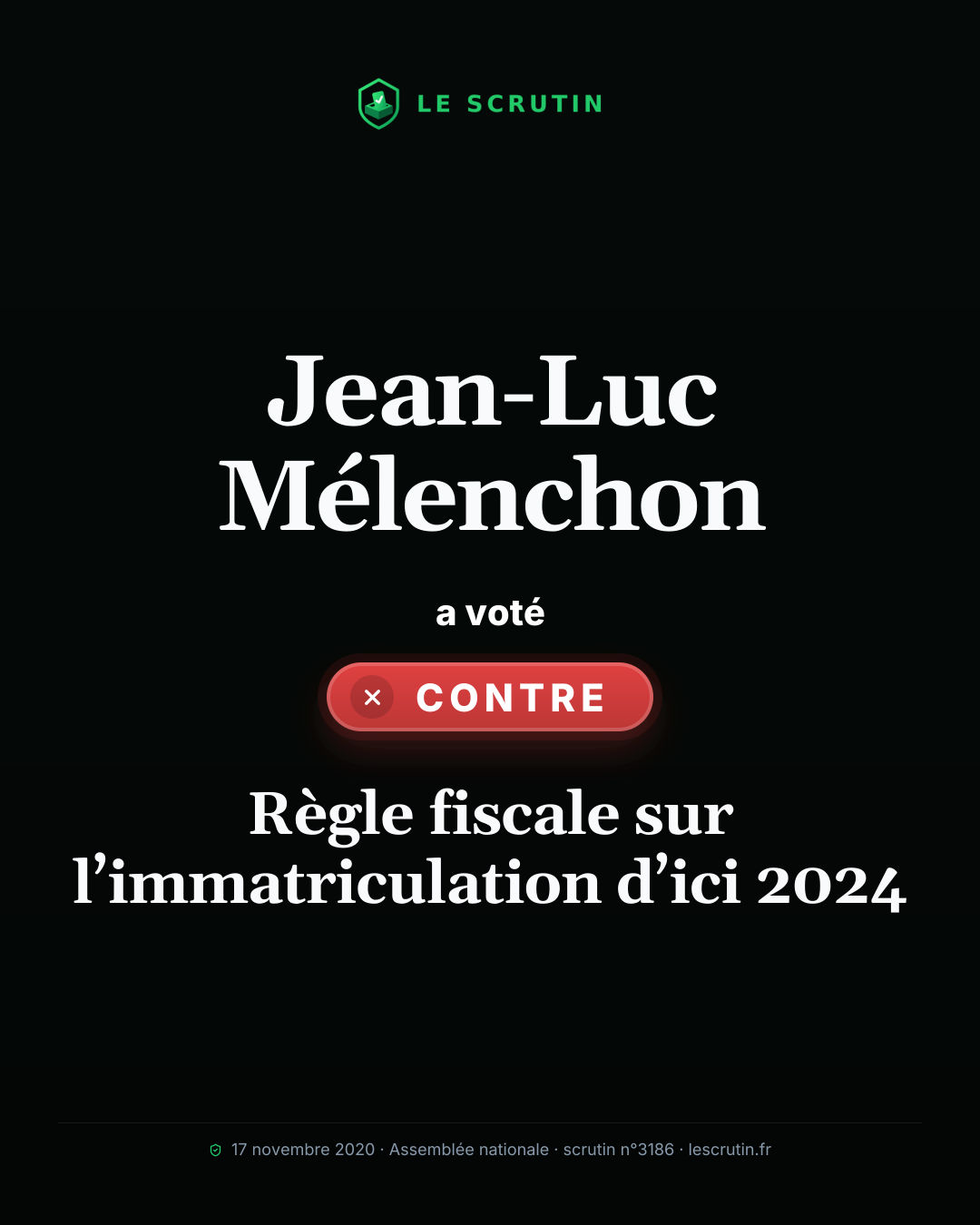 Visuel : Règle fiscale sur l’immatriculation d’ici 2024