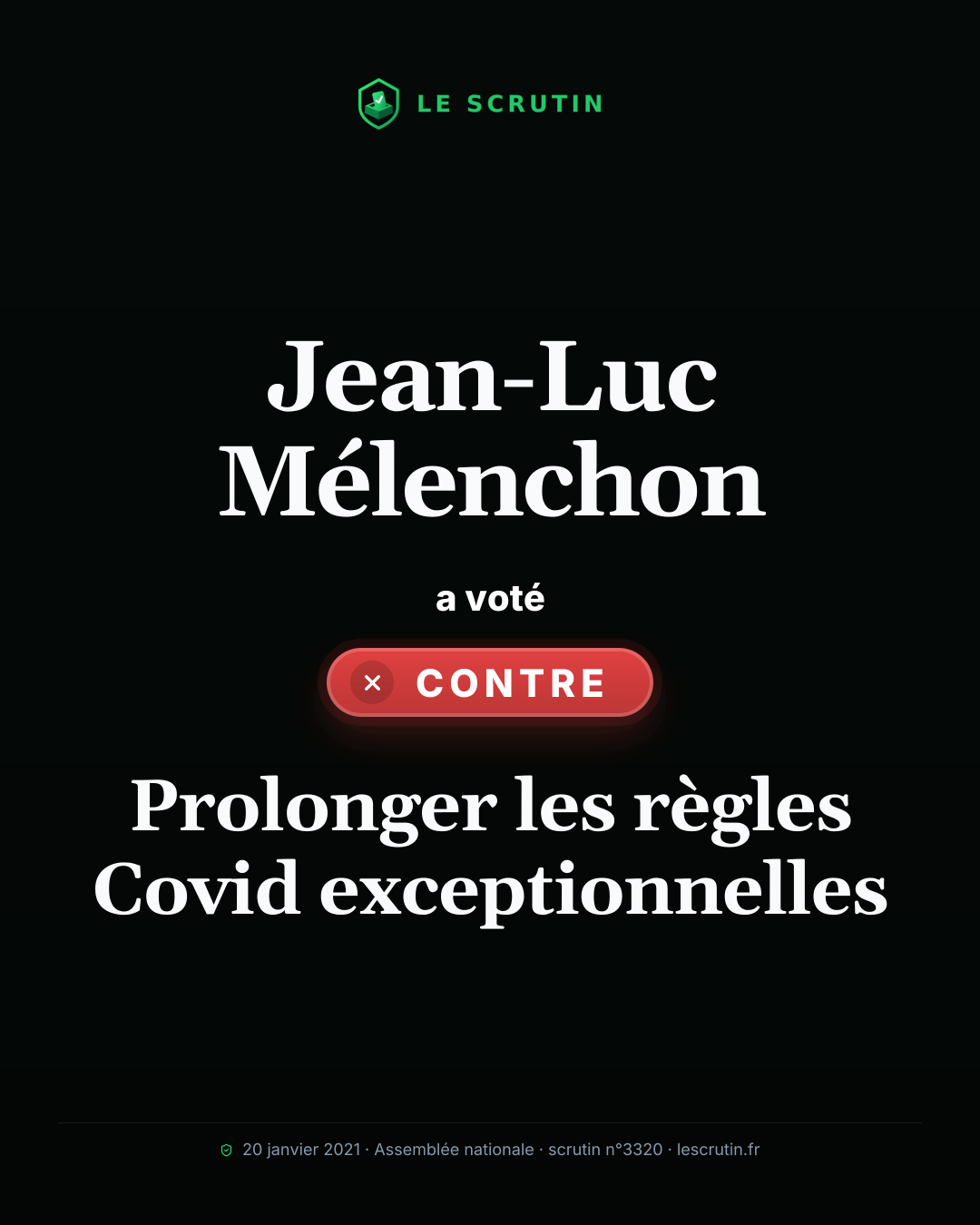 Visuel : Prolonger les règles Covid exceptionnelles