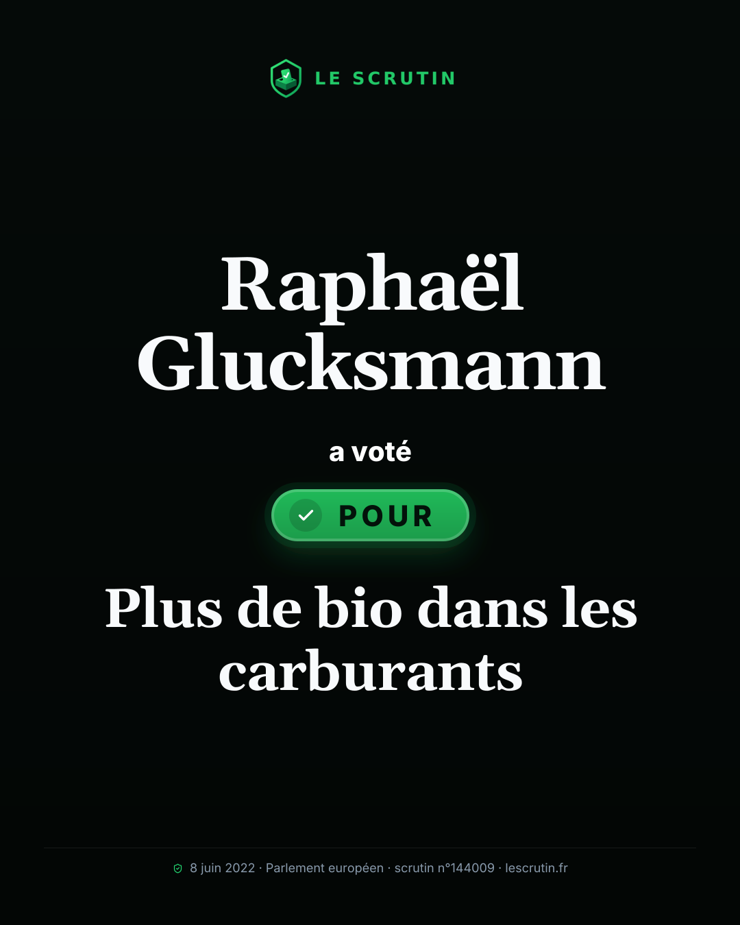 Visuel : Plus de bio dans les carburants