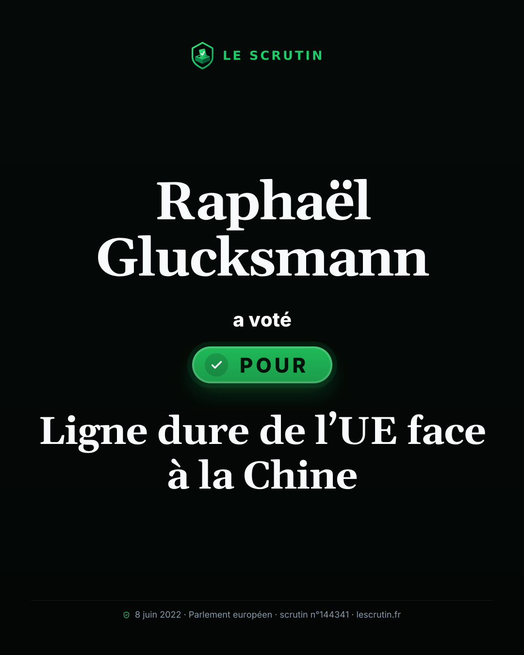 Visuel : Ligne dure de l’UE face à la Chine
