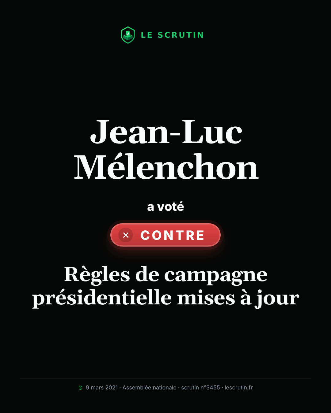 Visuel : Règles de campagne présidentielle mises à jour