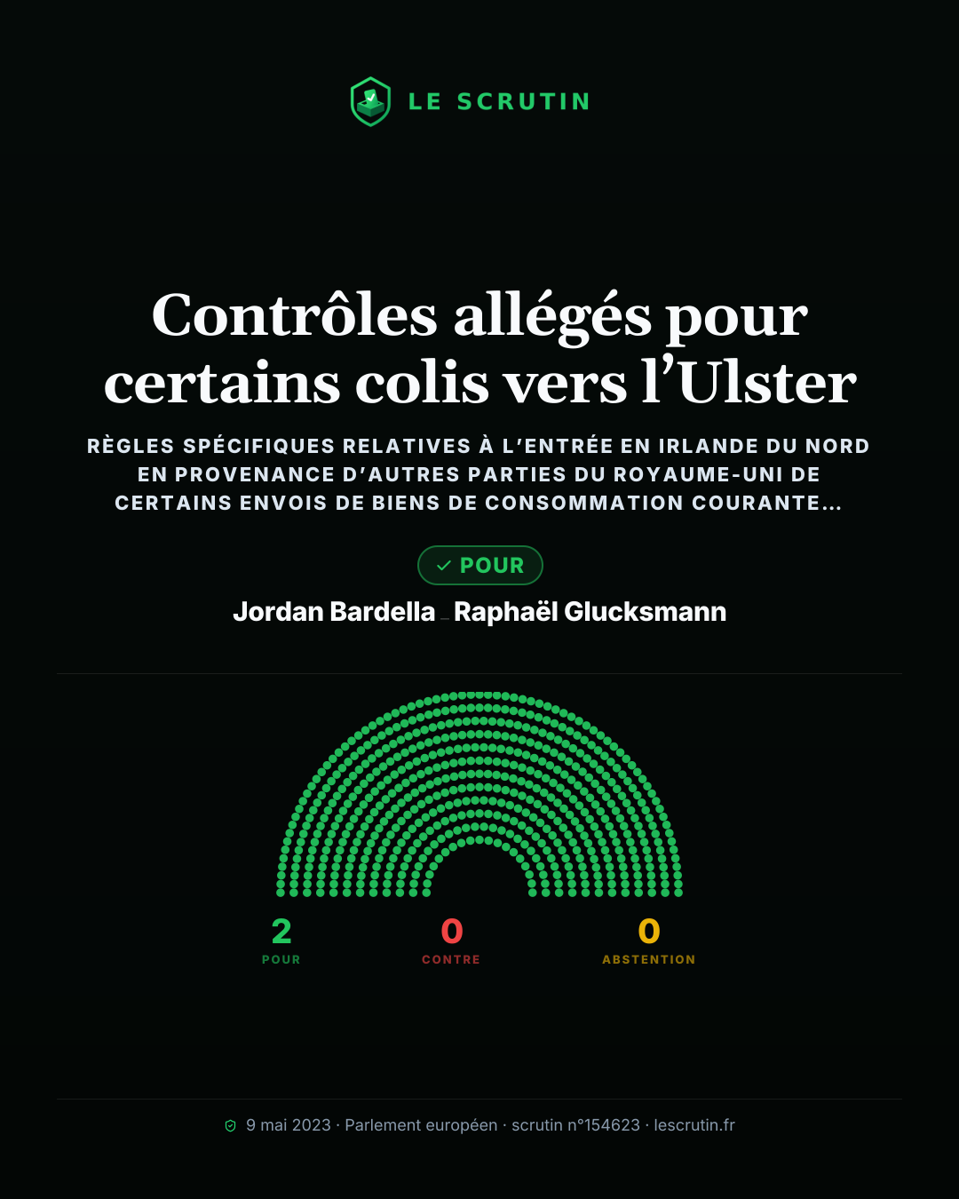 Visuel : Contrôles allégés pour certains colis vers l’Ulster