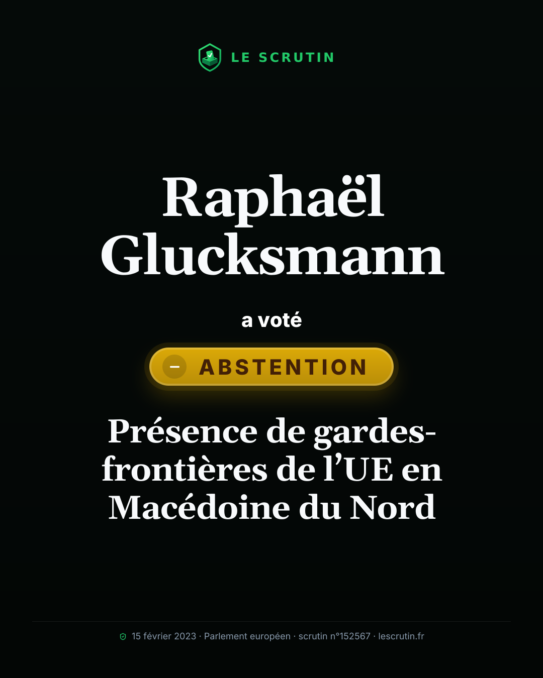 Visuel : Présence de gardes-frontières de l’UE en Macédoine du Nord
