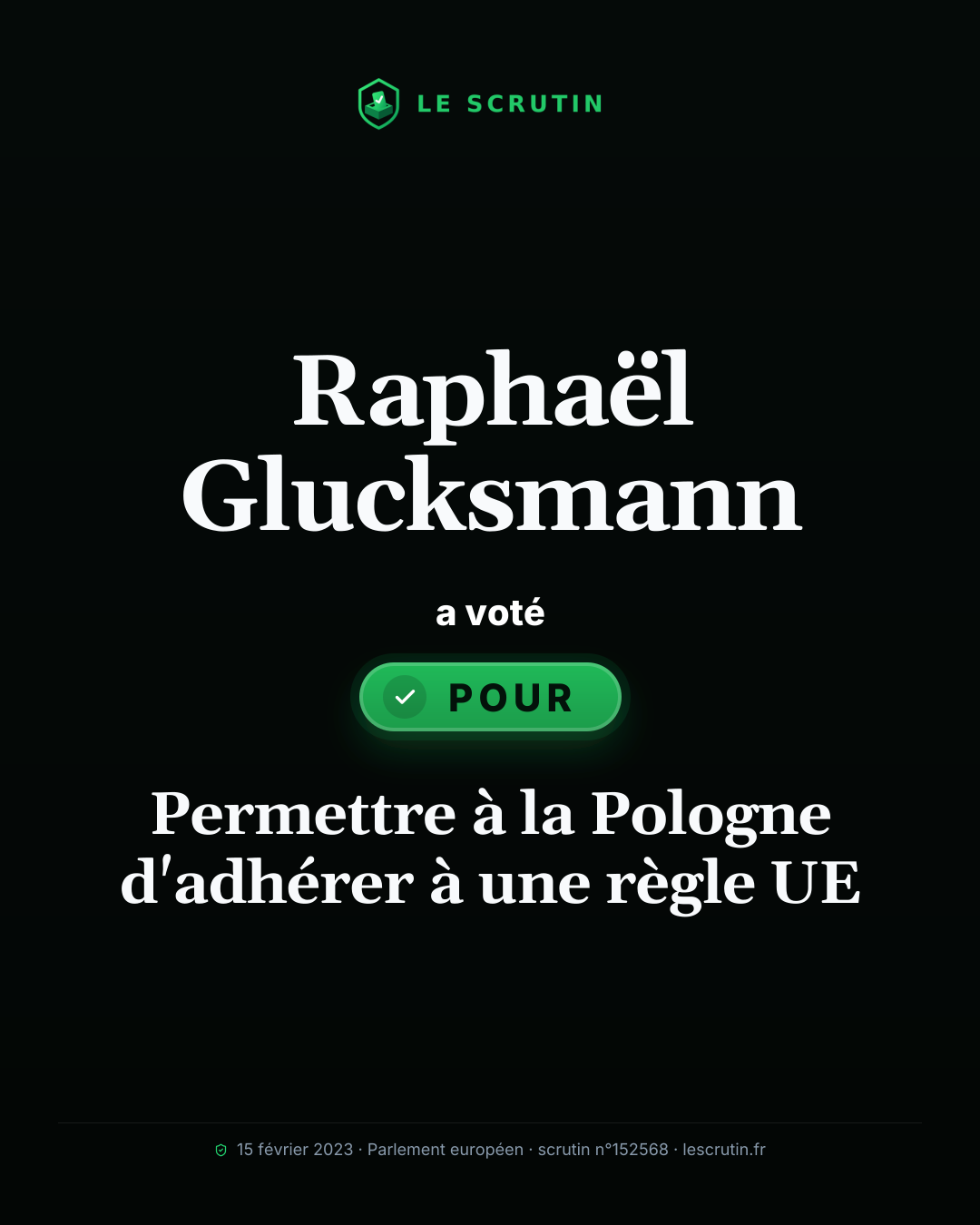 Visuel : Permettre à la Pologne d'adhérer à une règle UE