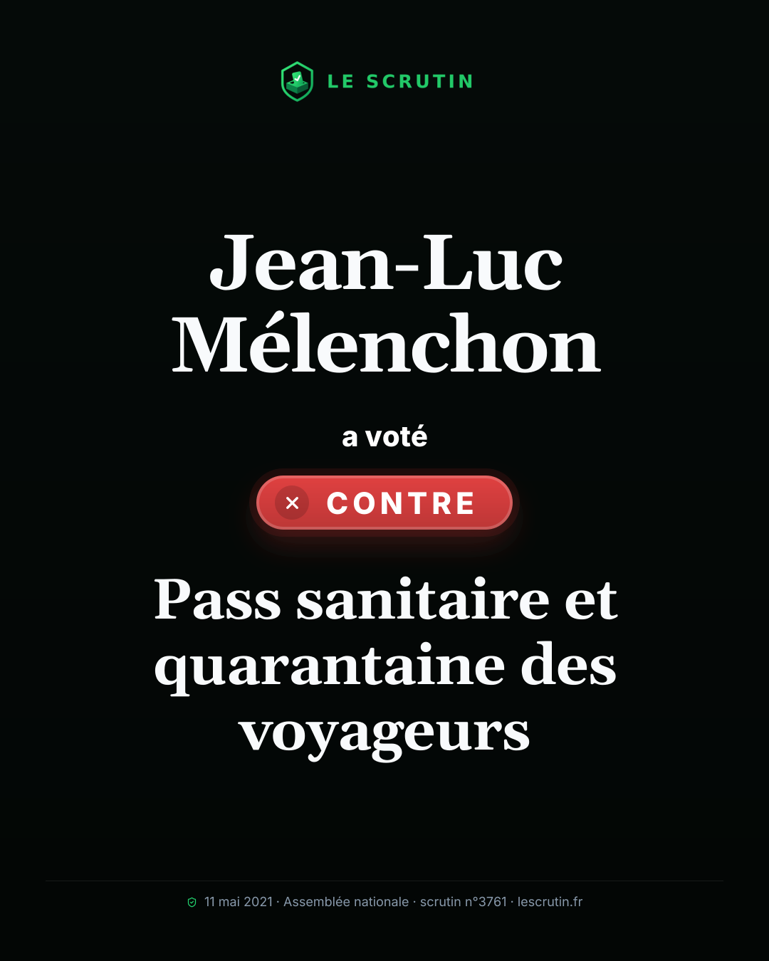 Visuel : Pass sanitaire et quarantaine des voyageurs
