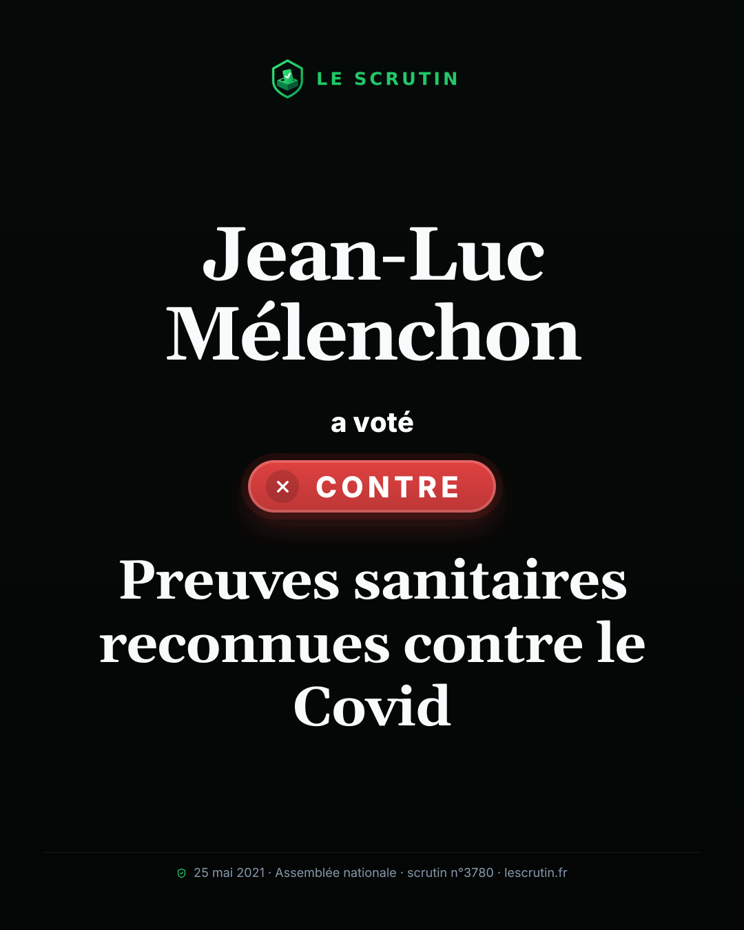 Visuel : Preuves sanitaires reconnues contre le Covid
