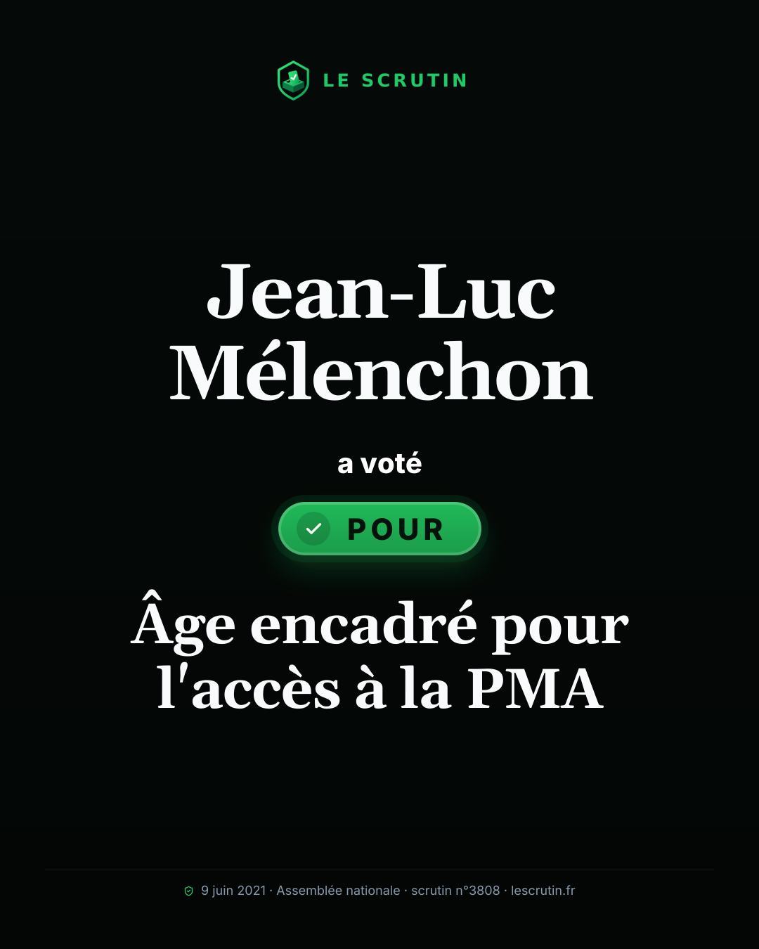 Visuel : Âge encadré pour l'accès à la PMA