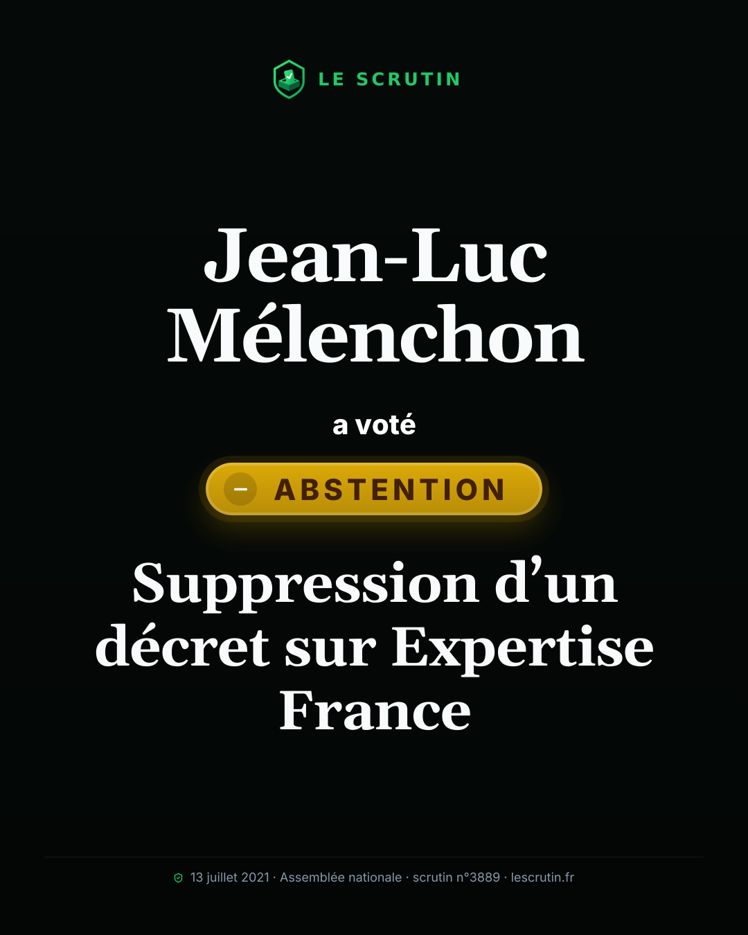 Visuel : Suppression d’un décret sur Expertise France