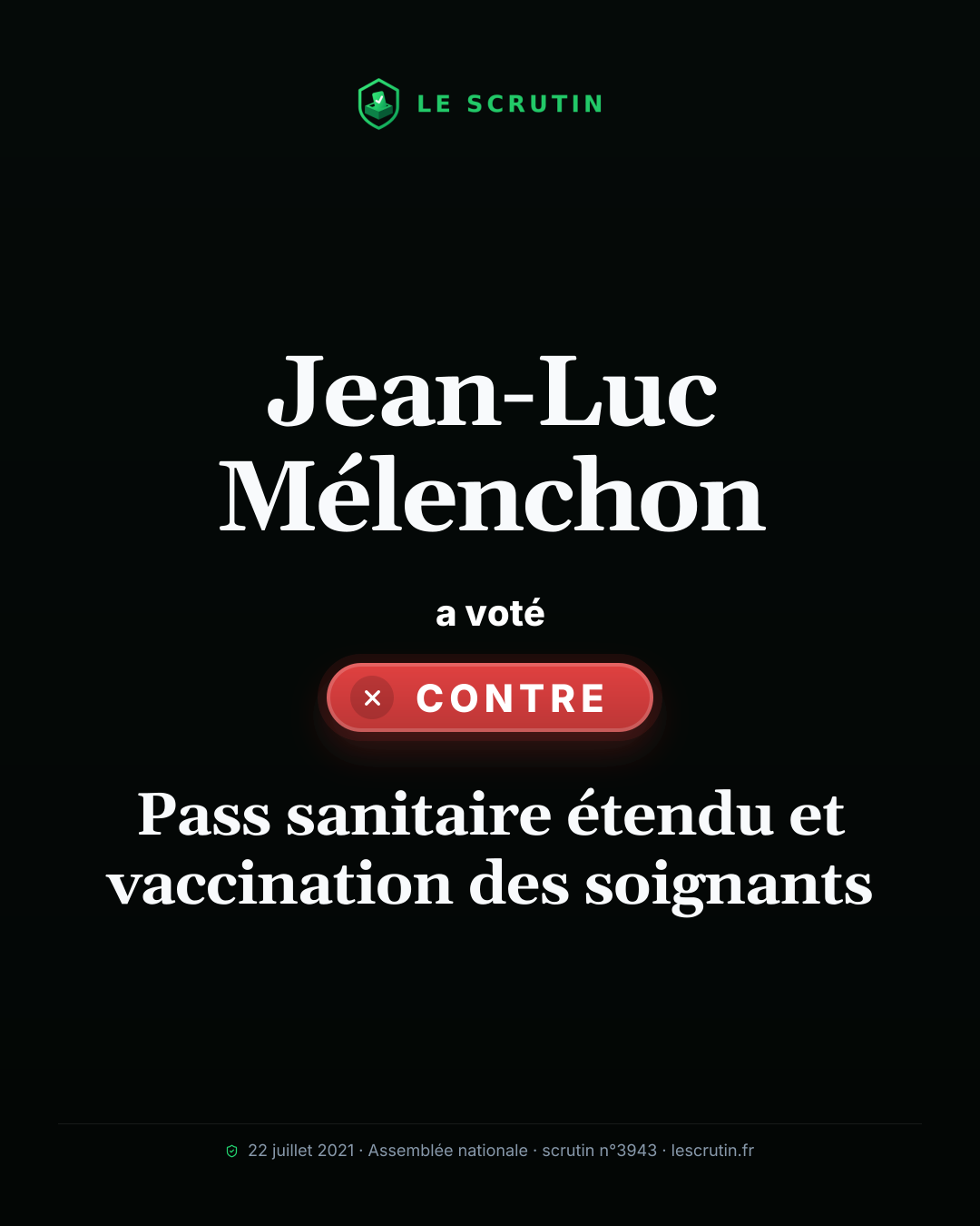 Visuel : Pass sanitaire étendu et vaccination des soignants