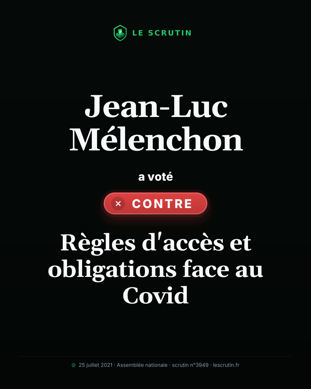 Visuel : Règles d'accès et obligations face au Covid