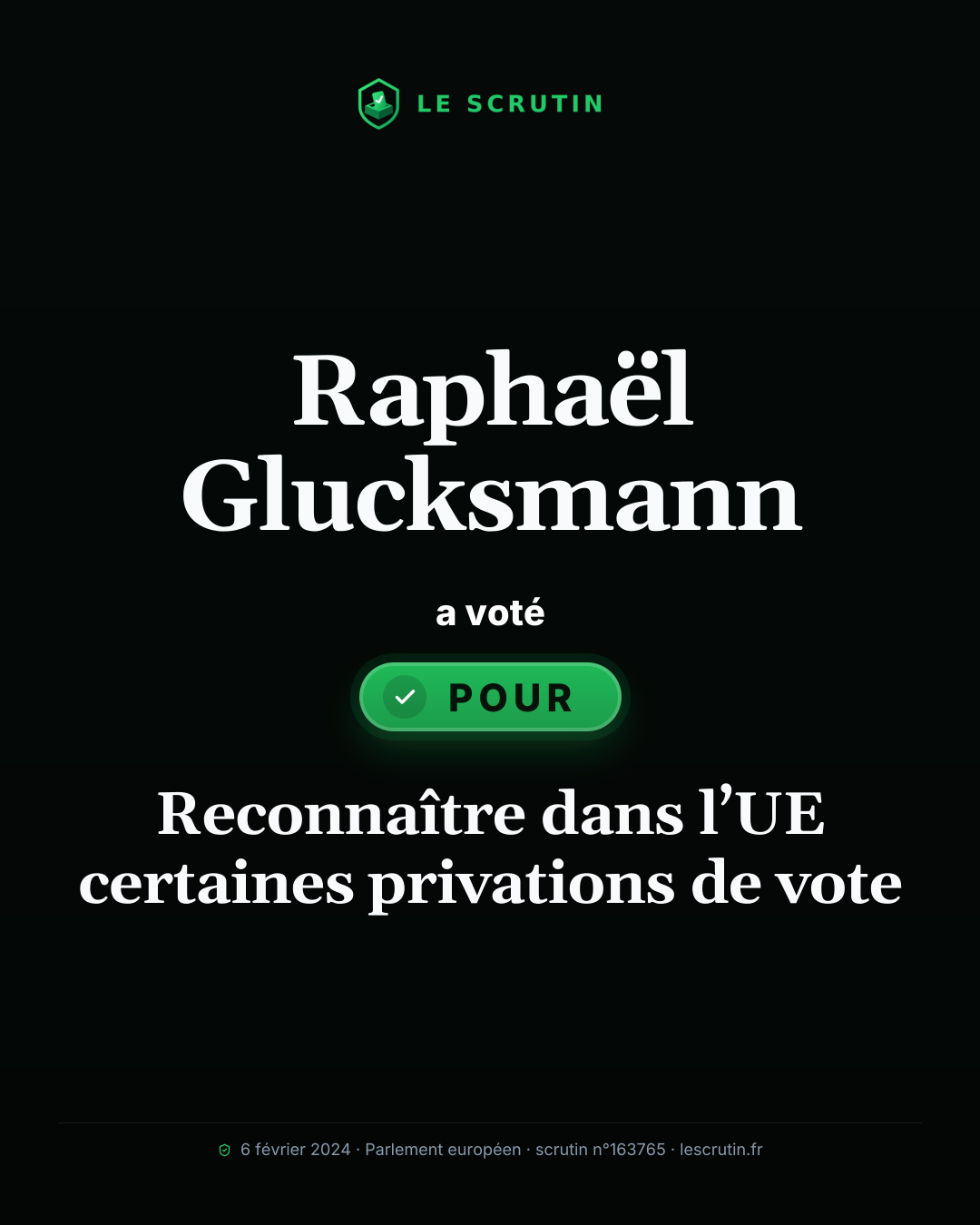 Visuel : Reconnaître dans l’UE certaines privations de vote