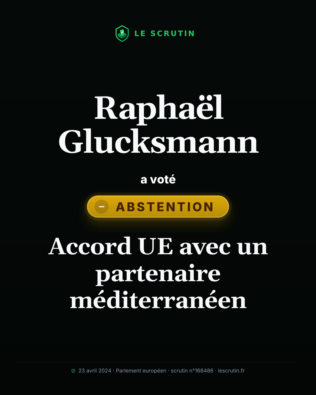 Visuel : Accord UE avec un partenaire méditerranéen