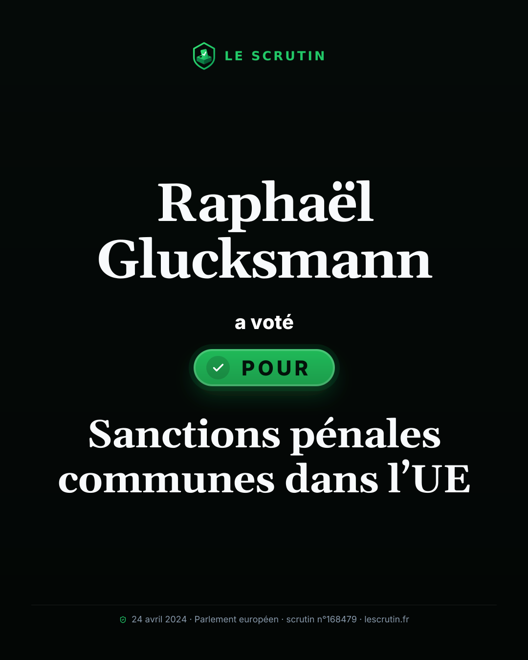 Visuel : Sanctions pénales communes dans l’UE