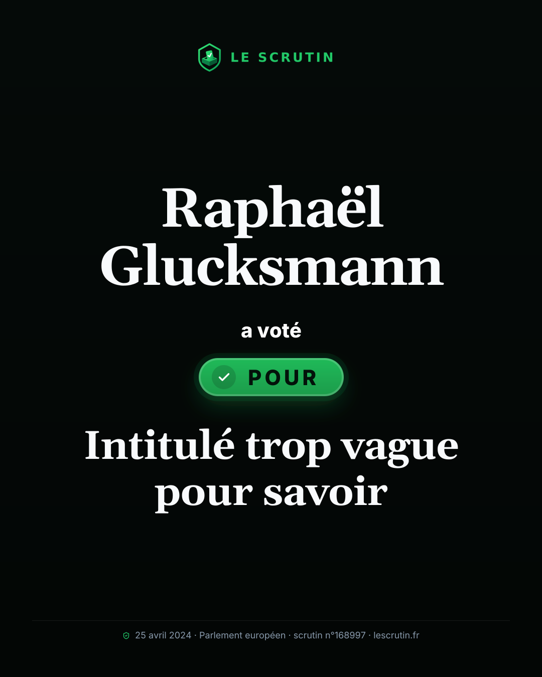 Visuel : Intitulé trop vague pour savoir