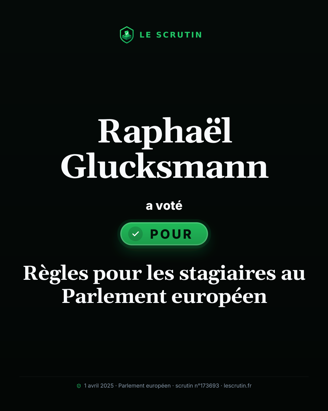 Visuel : Règles pour les stagiaires au Parlement européen