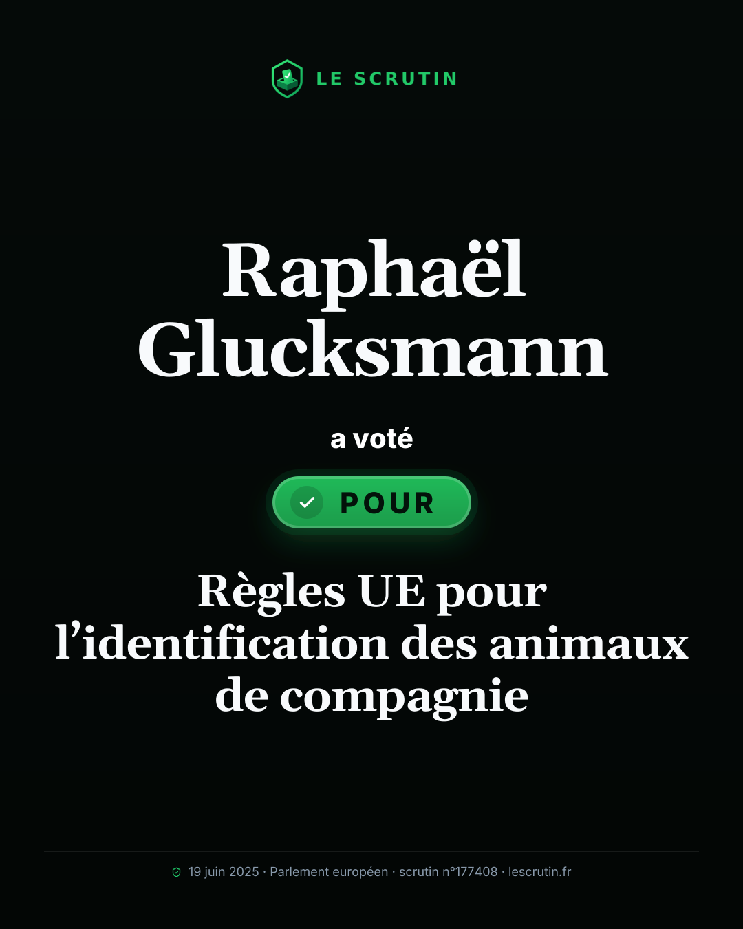 Visuel : Règles UE pour l’identification des animaux de compagnie