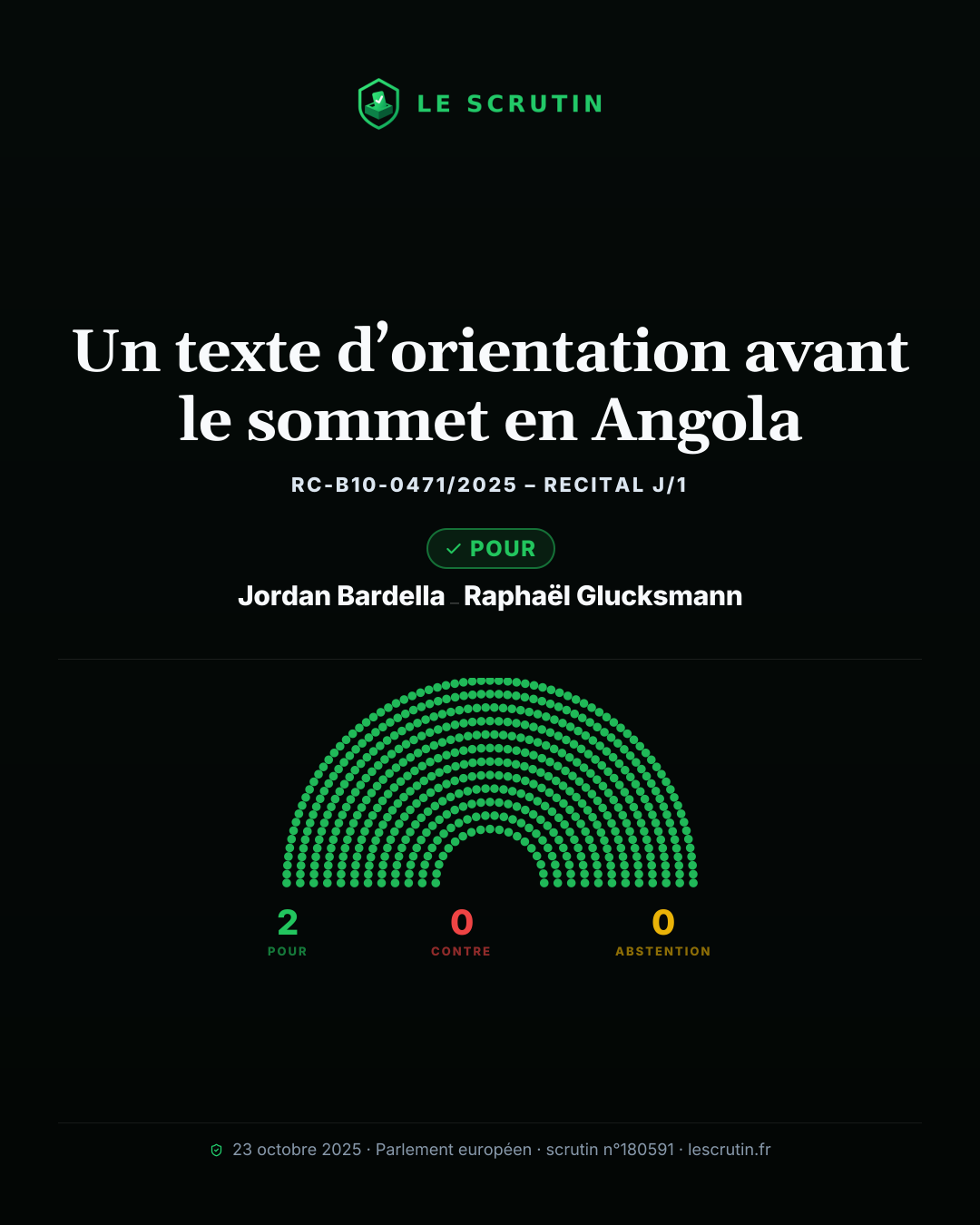 Visuel : Un texte d’orientation avant le sommet en Angola