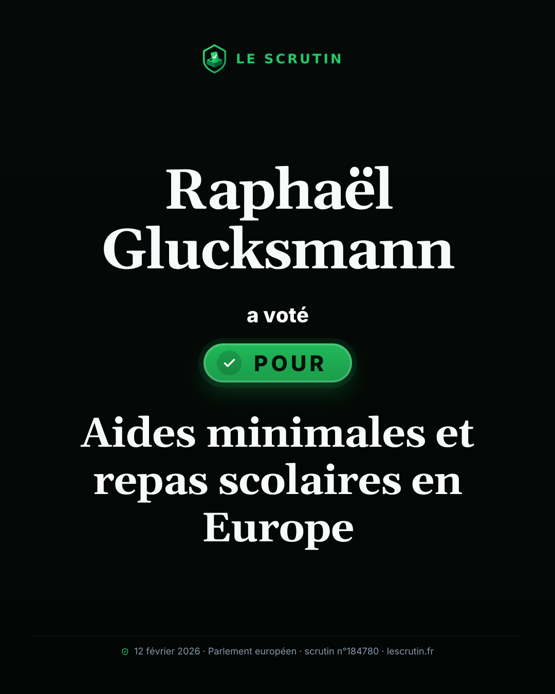 Visuel : Aides minimales et repas scolaires en Europe