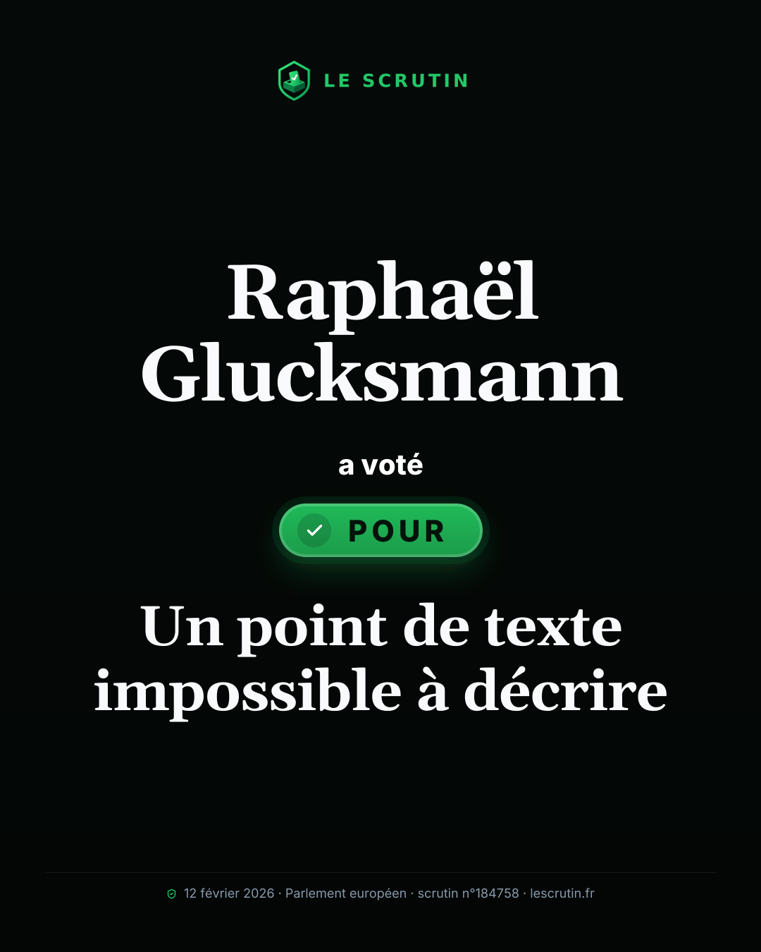 Visuel : Un point de texte impossible à décrire
