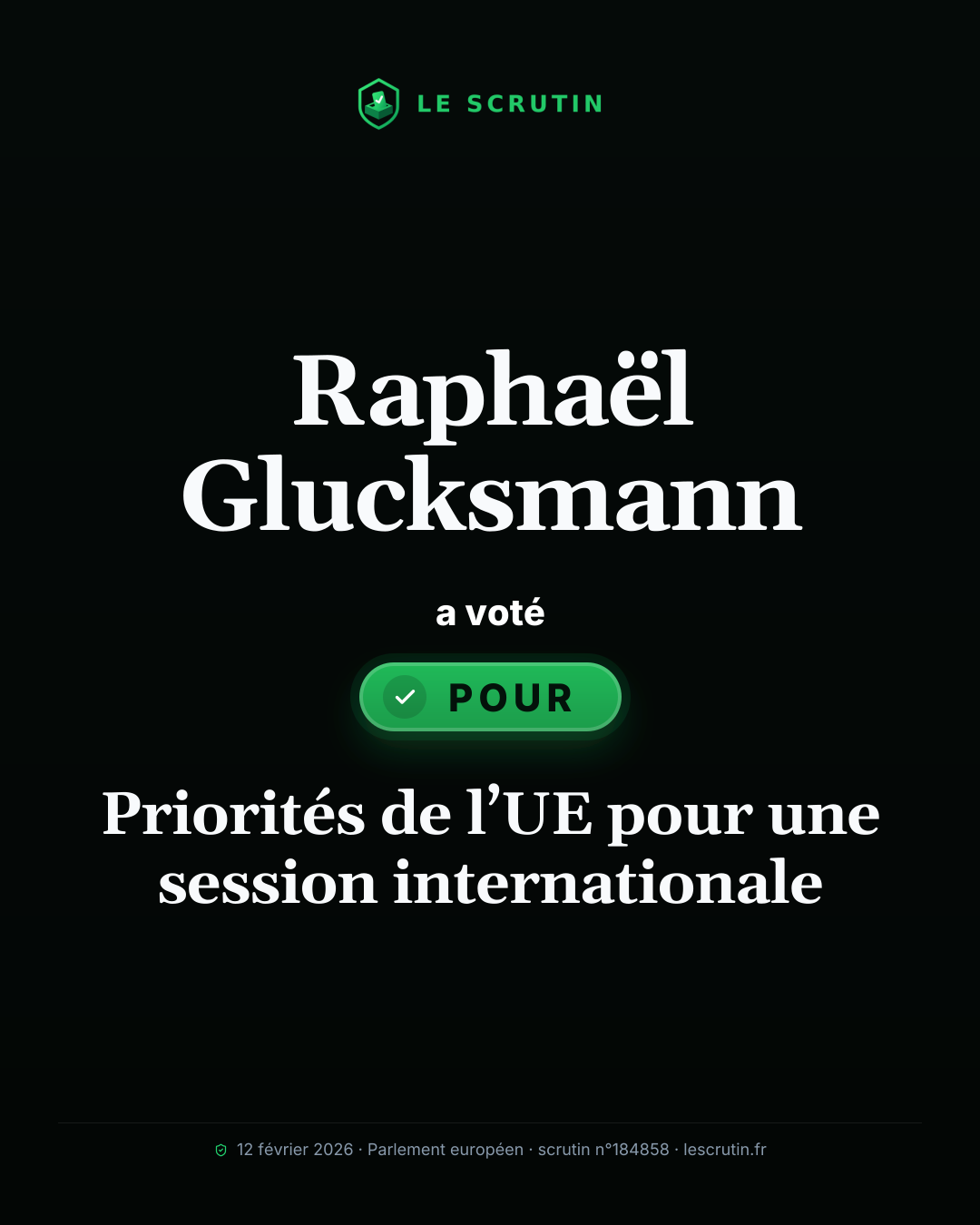 Visuel : Priorités de l’UE pour une session internationale