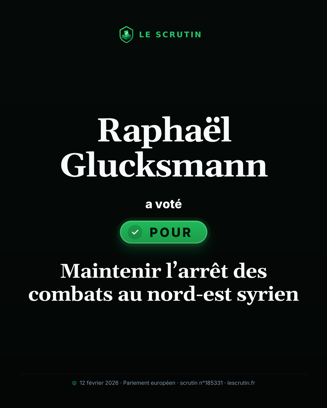 Visuel : Maintenir l’arrêt des combats au nord-est syrien