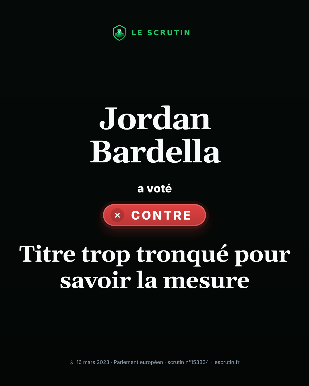 Visuel : Titre trop tronqué pour savoir la mesure