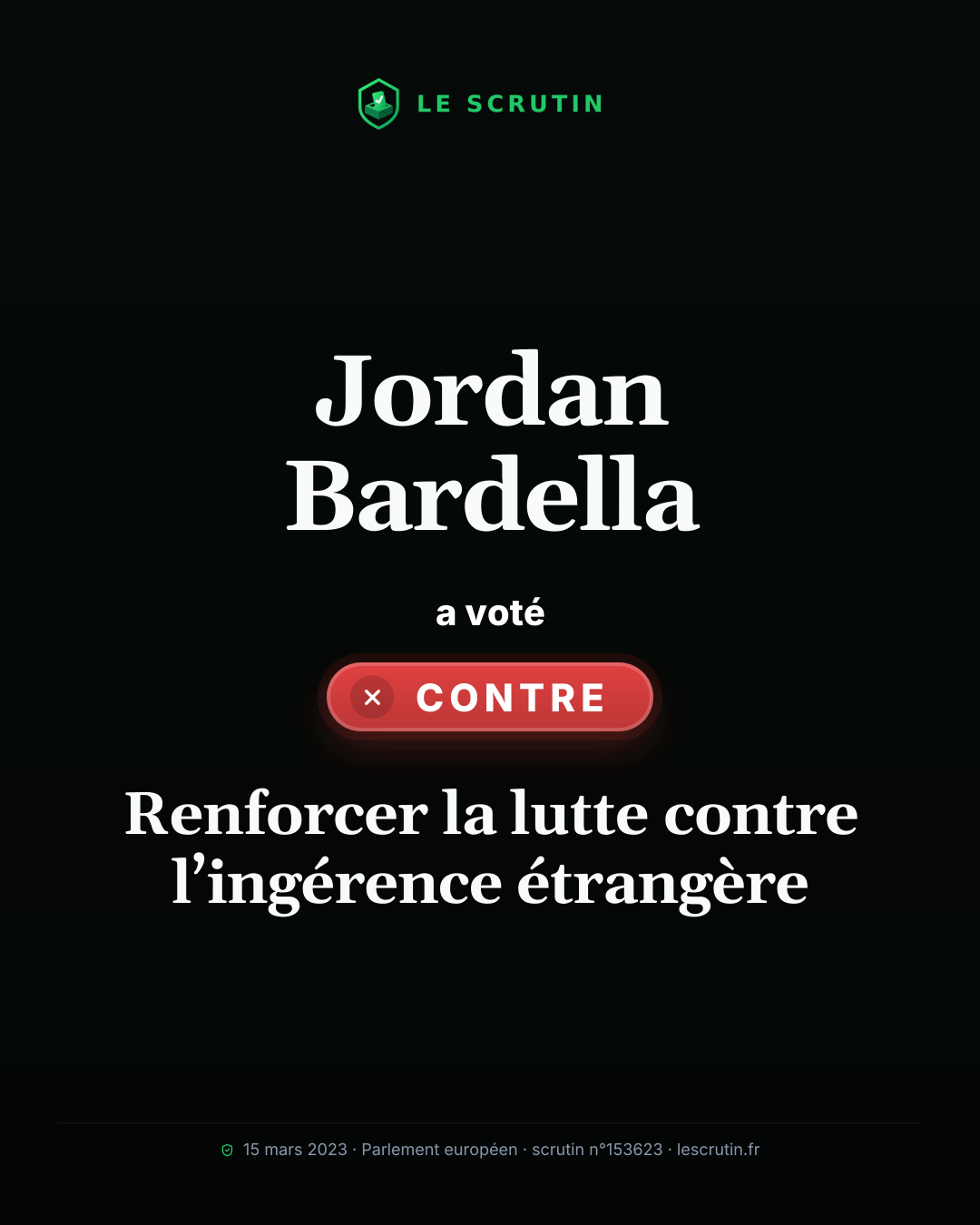 Visuel : Renforcer la lutte contre l’ingérence étrangère