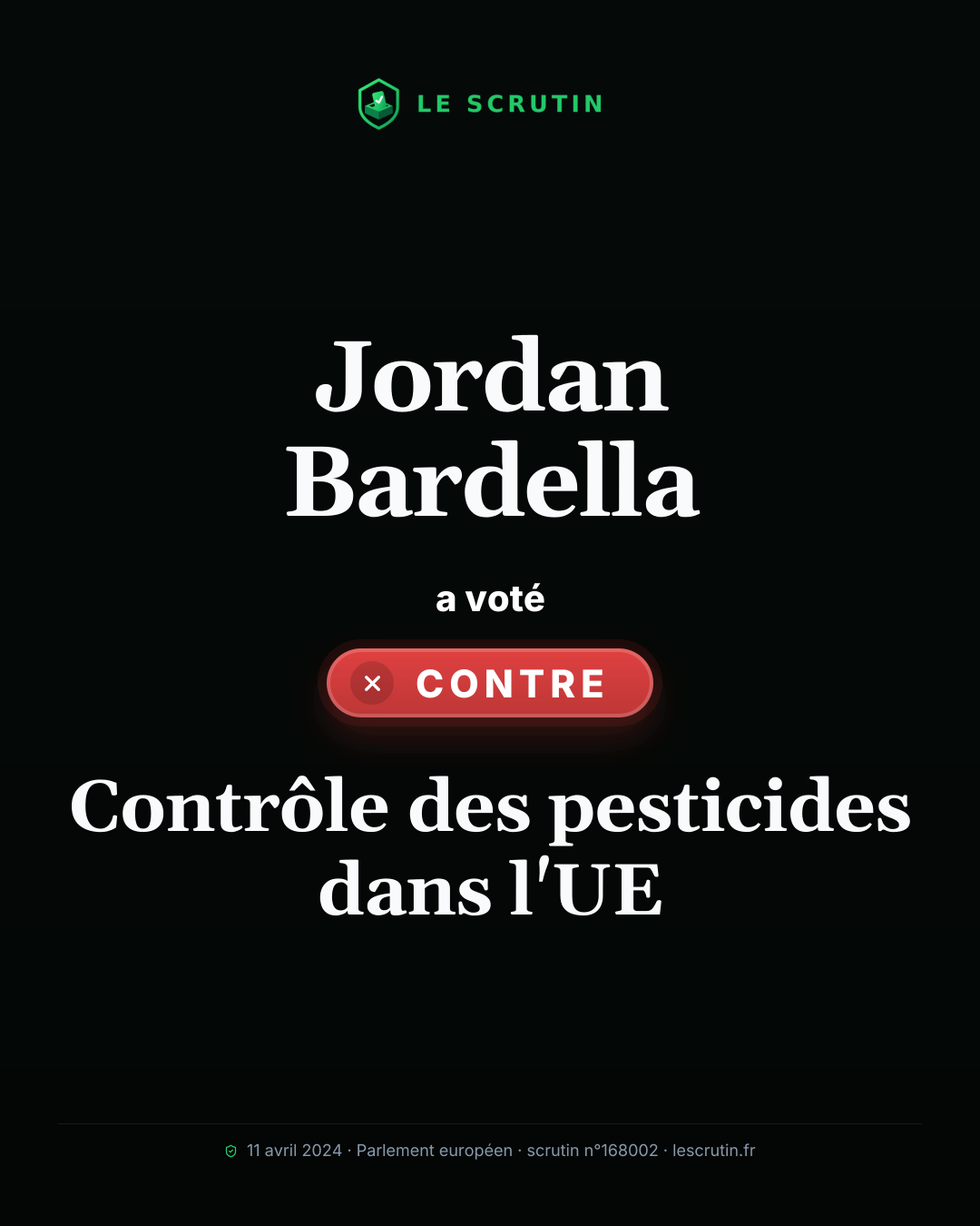 Visuel : Contrôle des pesticides dans l'UE