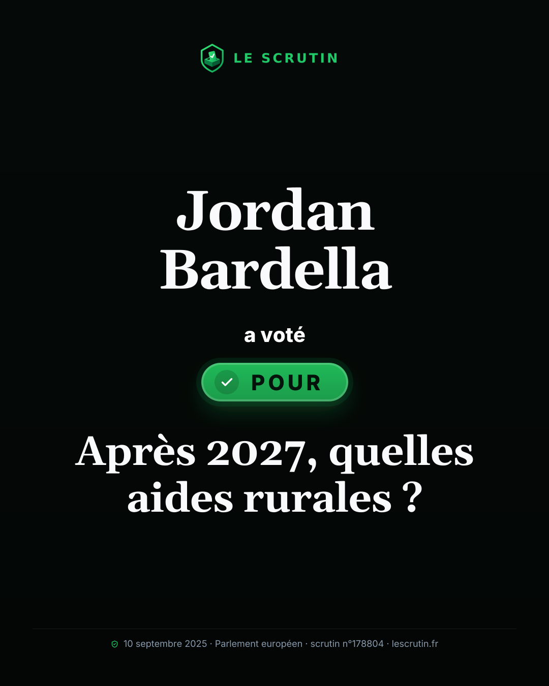 Visuel : Après 2027, quelles aides rurales ?