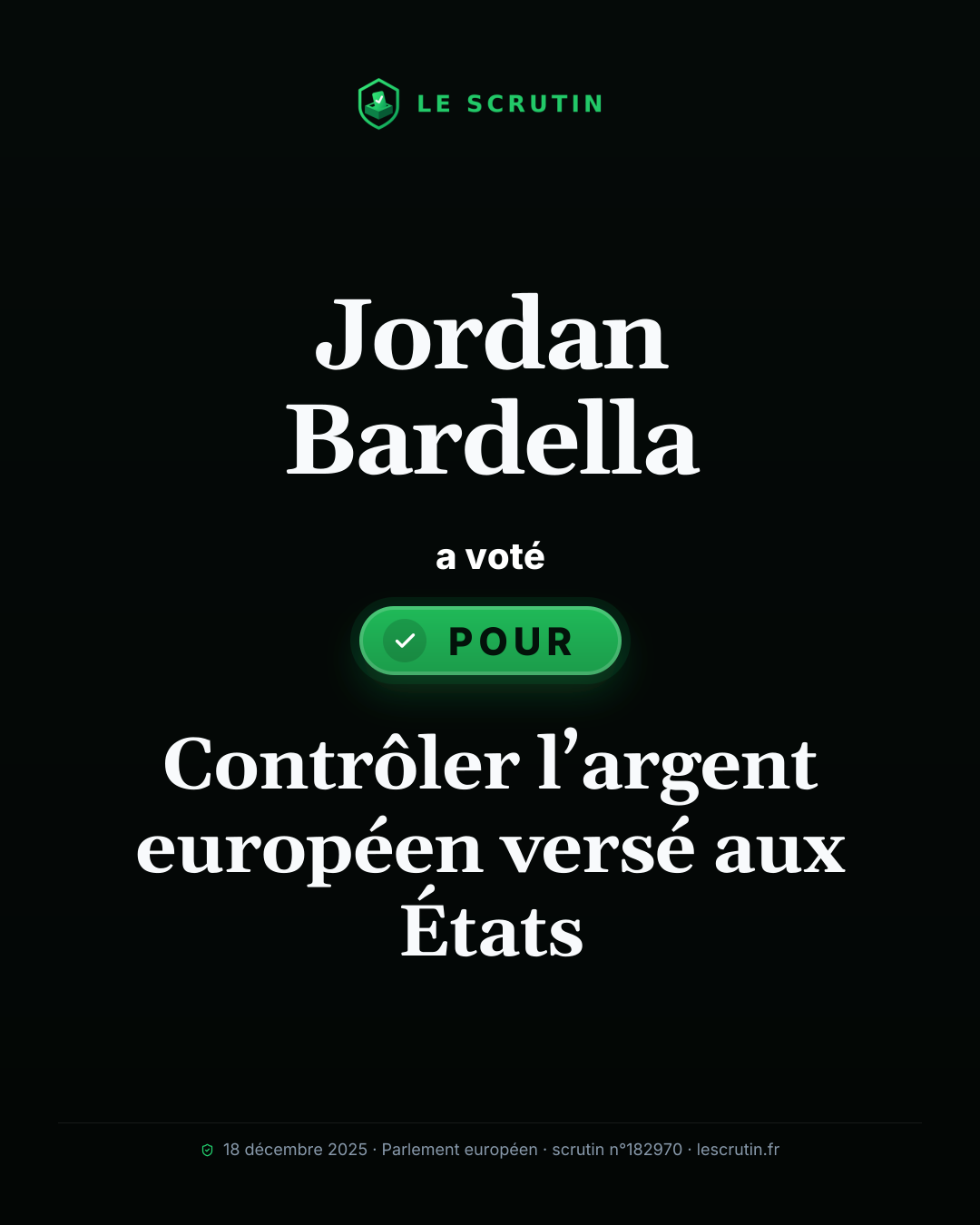 Visuel : Contrôler l’argent européen versé aux États