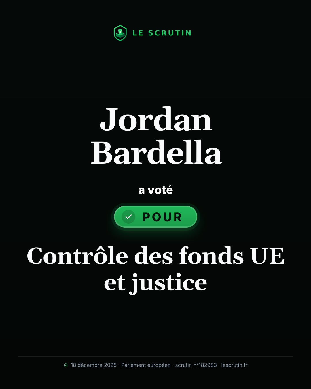 Visuel : Contrôle des fonds UE et justice