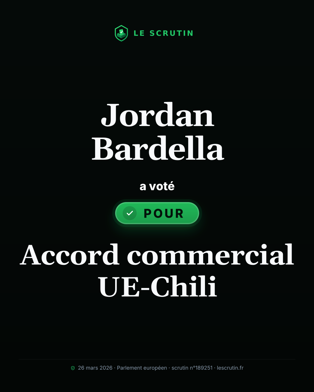 Visuel : Accord commercial UE-Chili